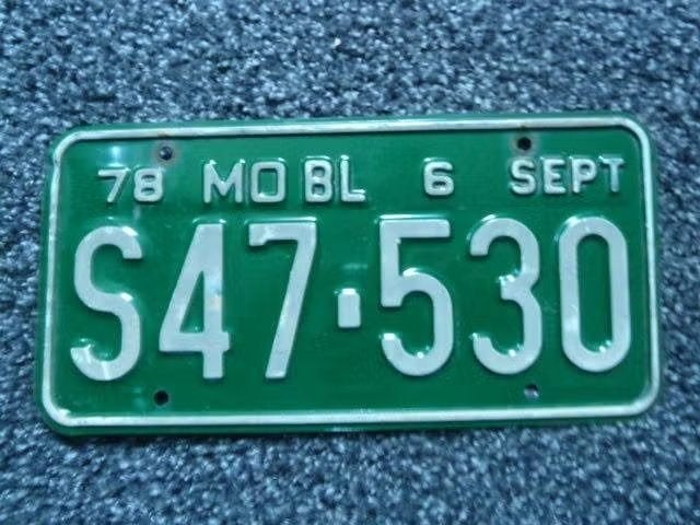 Kentekenplaat licenseplate Missouri 1978 USA, Verzenden, Gebruikt, Auto's