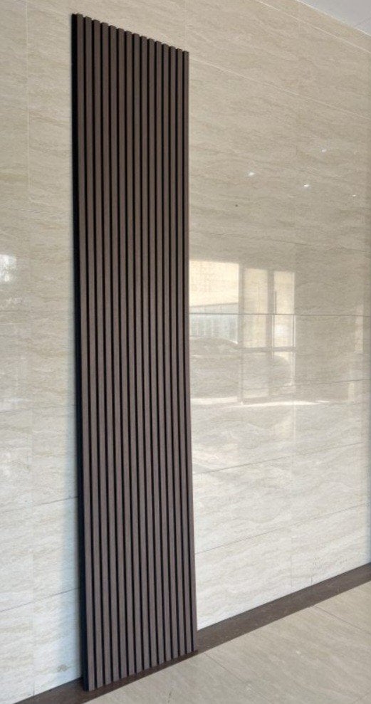 9x Akoestisch wandpaneel walnoot 60x280cm, 280 cm, Hout, Zo goed als nieuw, Bruin