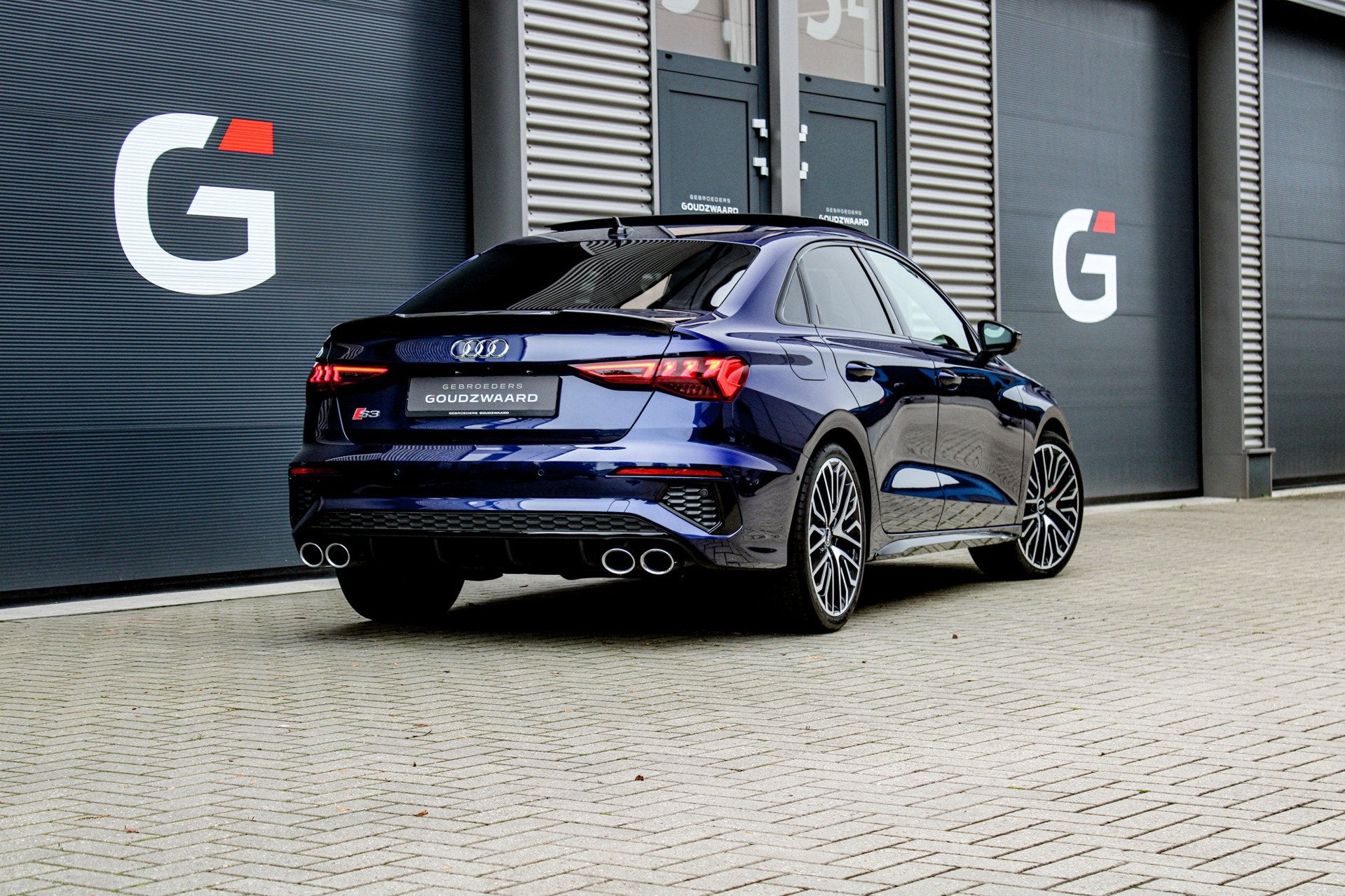 Audi S3 Limousine 2.0 TFSI quattro | Edition One | Pano | Ca, Auto's, S3, Gebruikt, 1984 cc, Blauw