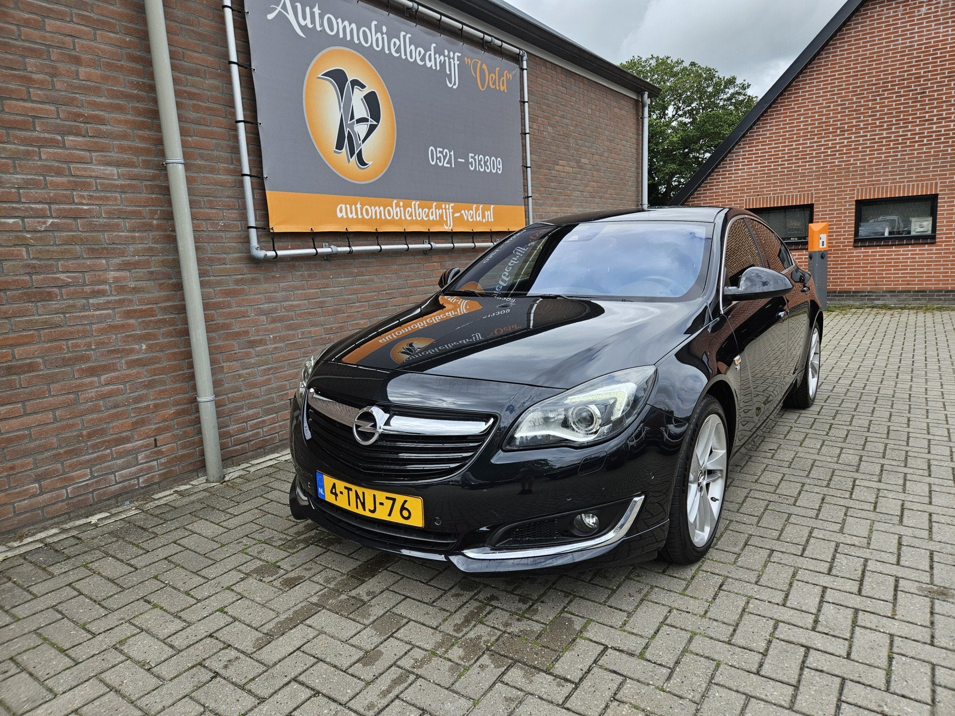 Opel Insignia 2.0 T Cosmo 4x4 (bj 2014, automaat), Auto's, Opel, Automaat, Gebruikt, Zwart, Zwart