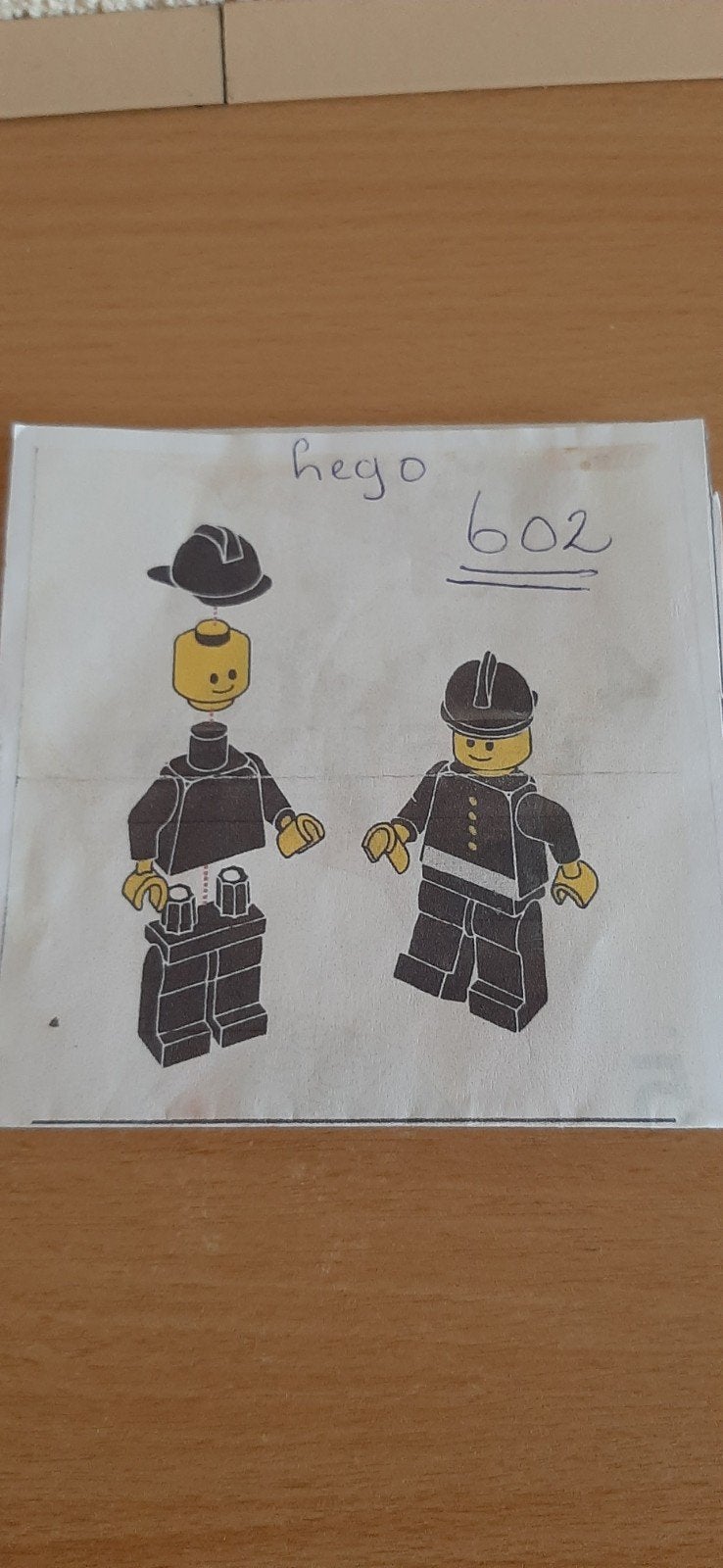 Lego 602 Fire Chief's Car vintage 1978, Ophalen of Verzenden, Gebruikt