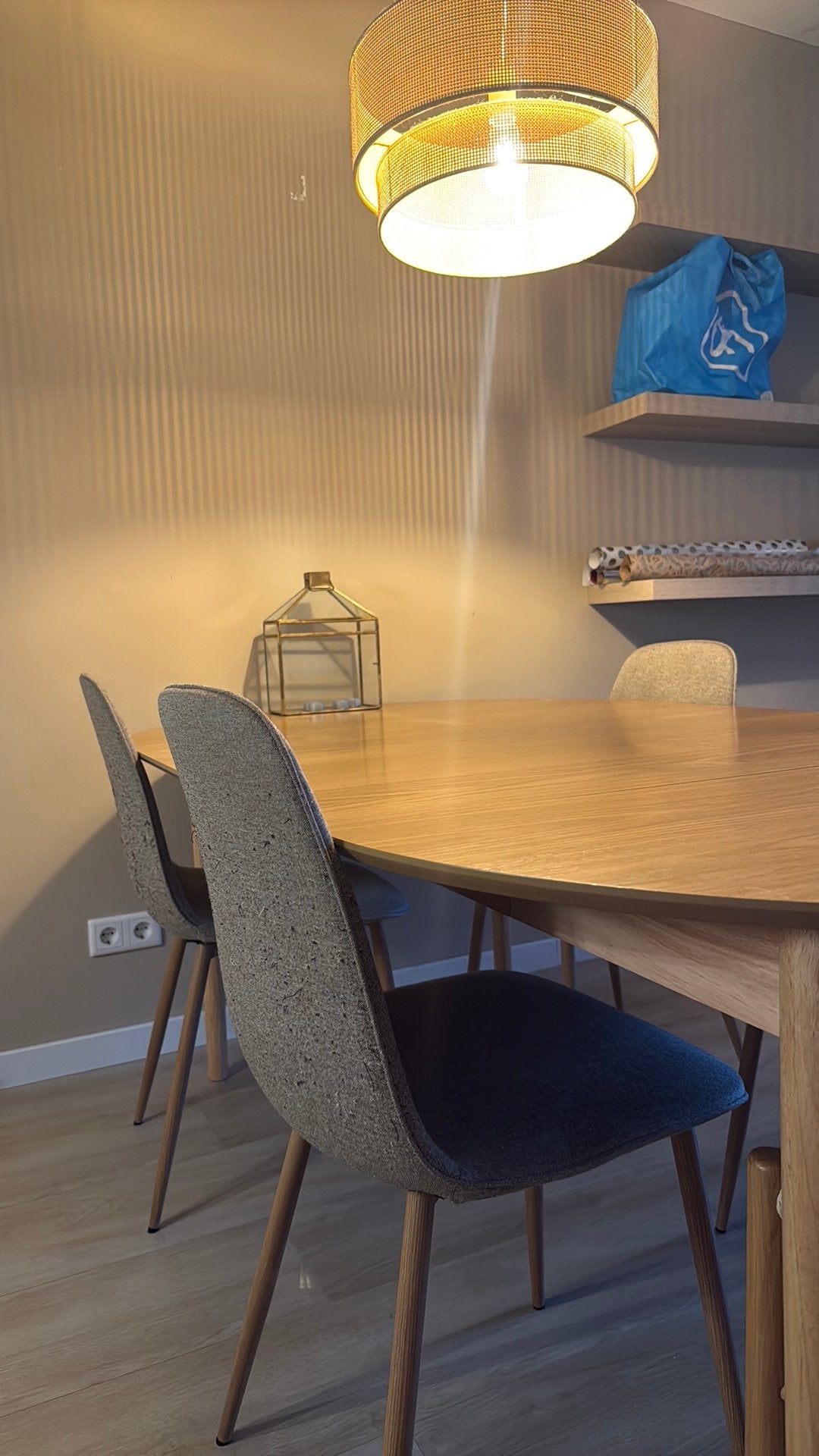 Eetkamerstoelen 4 stuks, Huis en Inrichting, Stoelen, Ophalen, Gebruikt, Vier, Stof