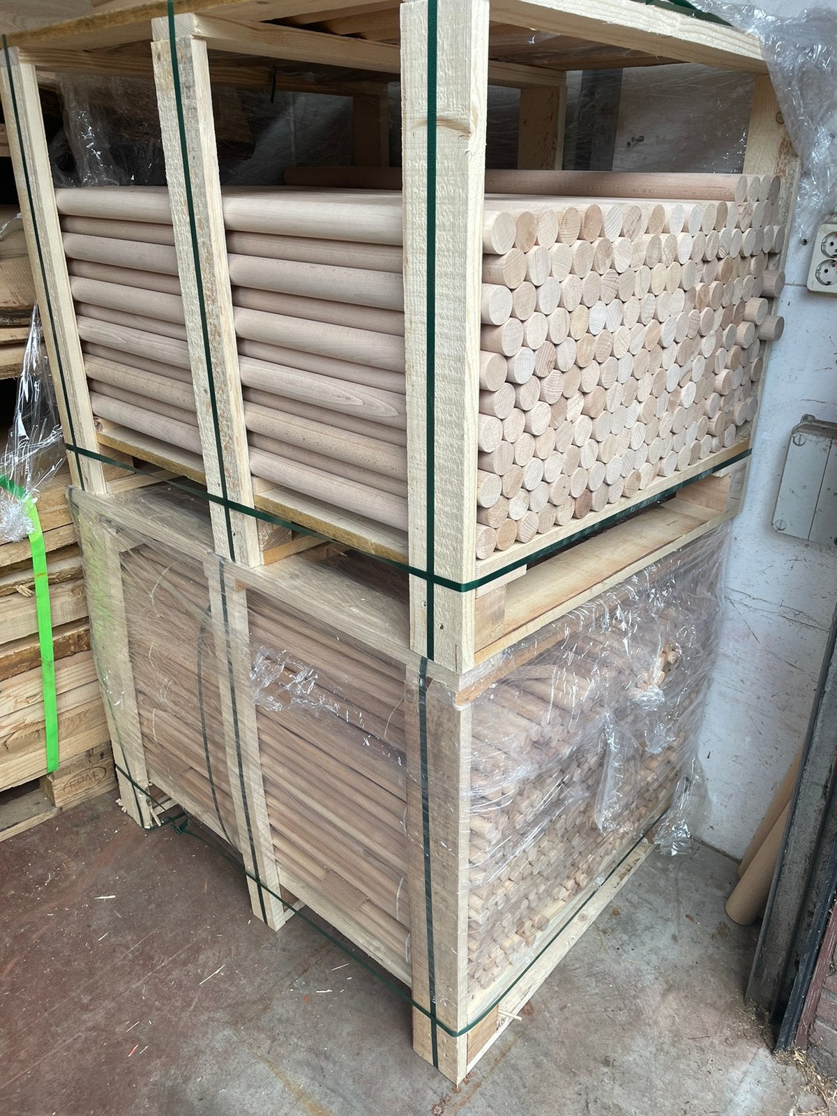 Grote partij beuken stokken 22 en 40mm, Doe-het-zelf en Verbouw, Ophalen, 25 tot 50 mm, Overige typen, Nieuw