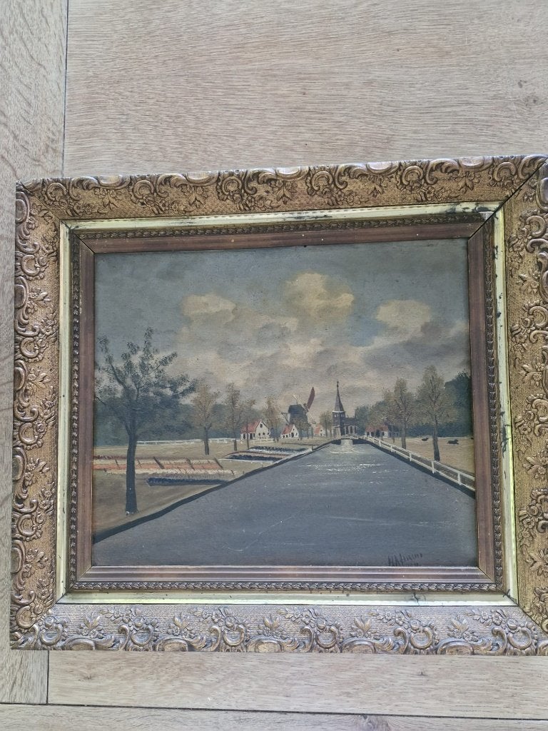 haaike abraham jaarsma, Ophalen, Paneel, Nederlandse school, Olieverf