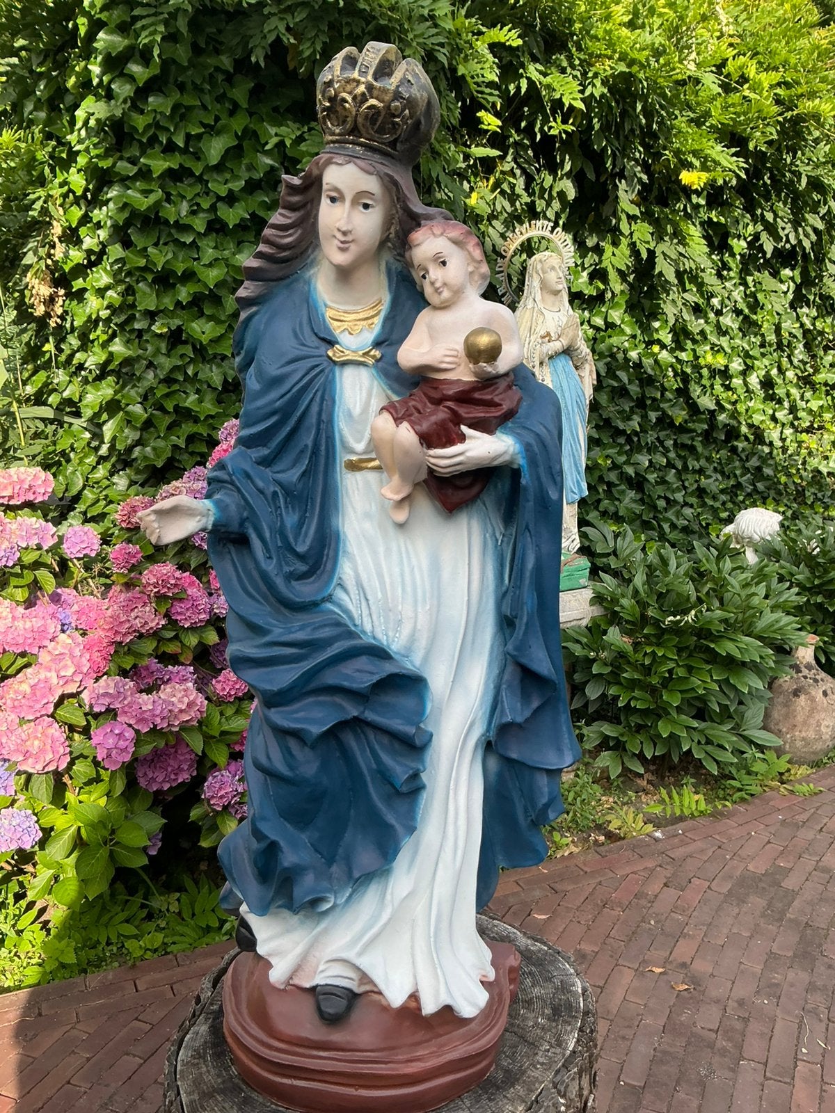 Mariabeeld ❤️ Maria met kindje binnen/buiten, Ophalen of Verzenden