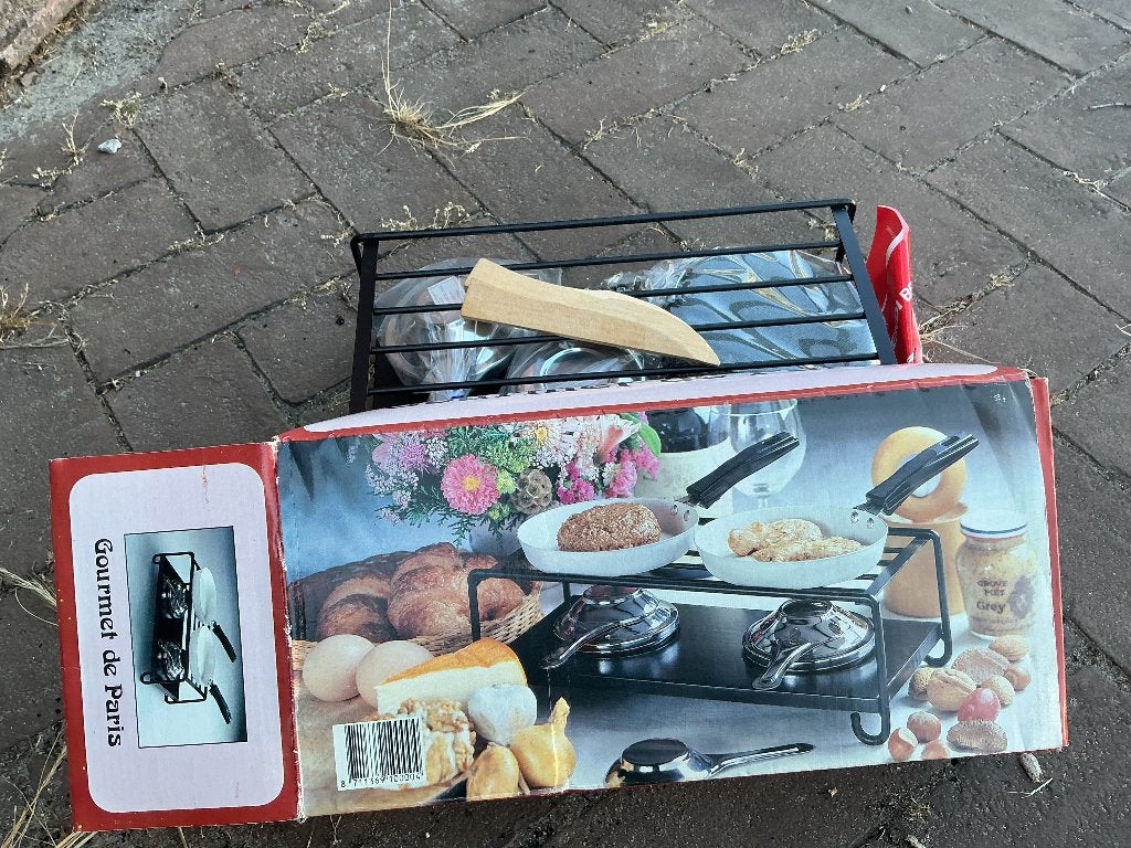 Gourmetstel op brandpasta of spiritus, Ophalen, Nieuw, 4 t/m 7 personen