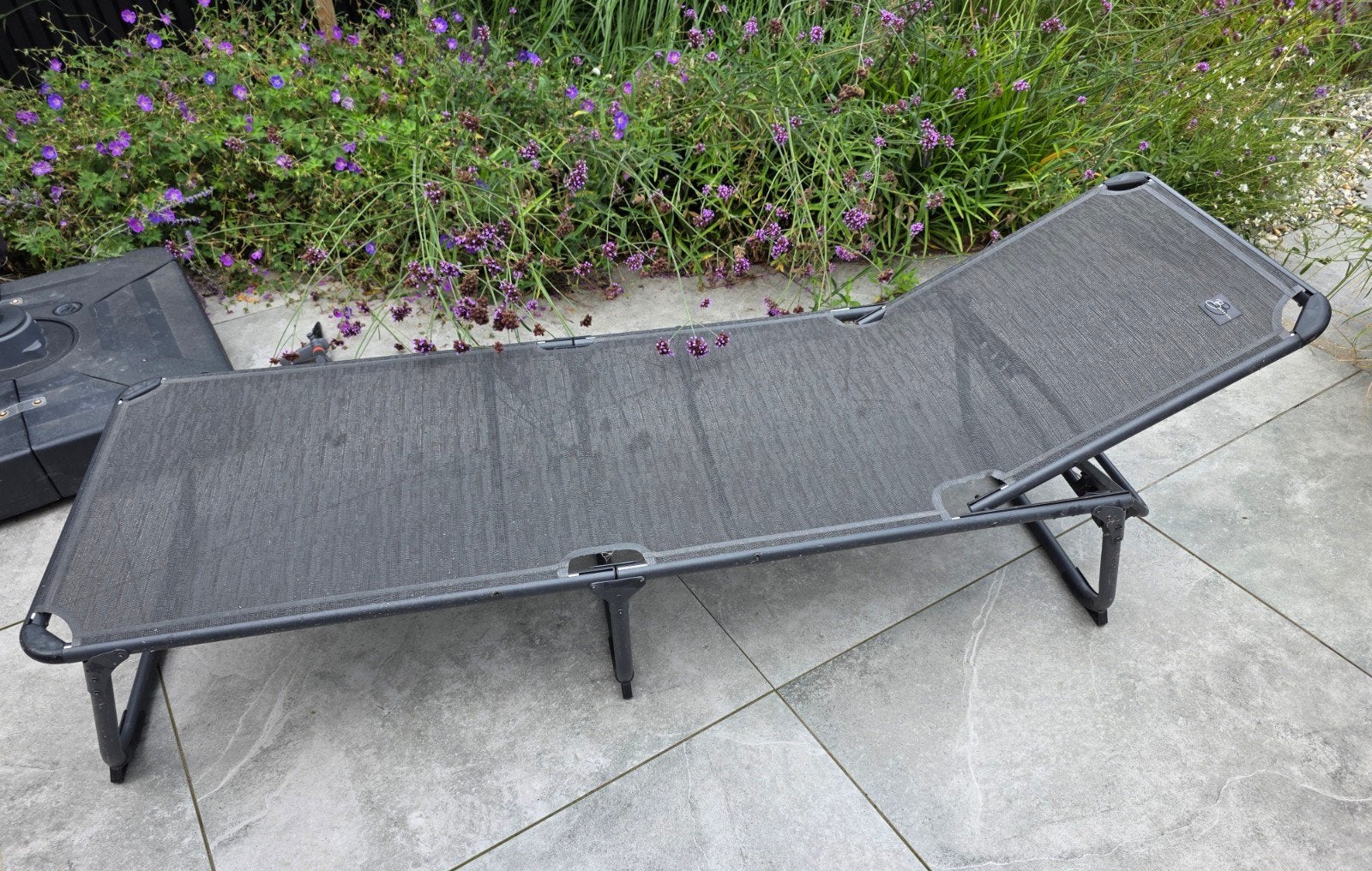2 stuks verstelbare ligbedden, Tuin en Terras, Ophalen, Gebruikt, Textileen, Inklapbaar