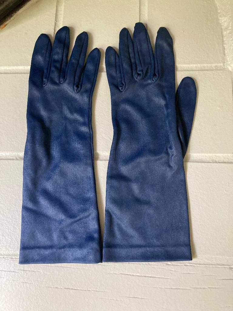 Blauwe dameshandschoenen, Ophalen of Verzenden, Zo goed als nieuw, Handschoenen