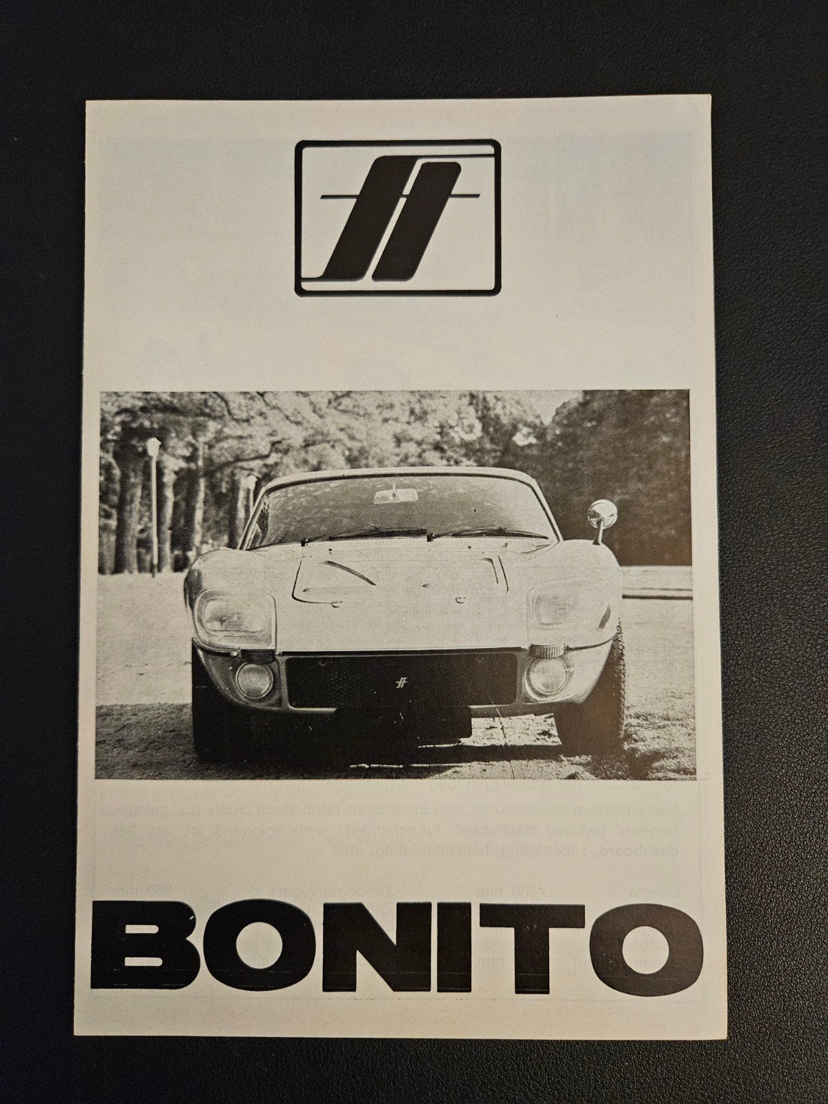 Brochure FT Bonito, Ophalen of Verzenden, Zo goed als nieuw, Overige merken