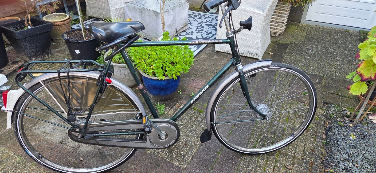 Batavus herenfiets, Fietsen en Brommers, Ophalen, Gebruikt, Baravus Locarno., Versnellingen