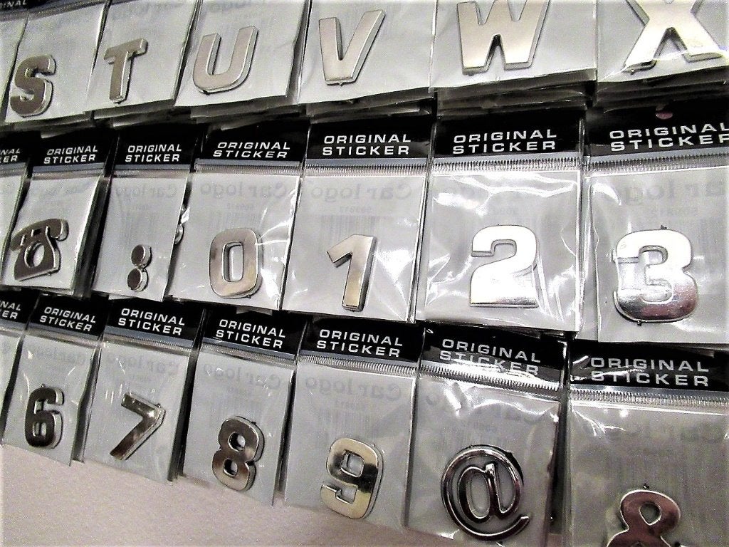 3-D Chrome Cijfers & Letters ..Nieuw, Ophalen of Verzenden, Nieuw