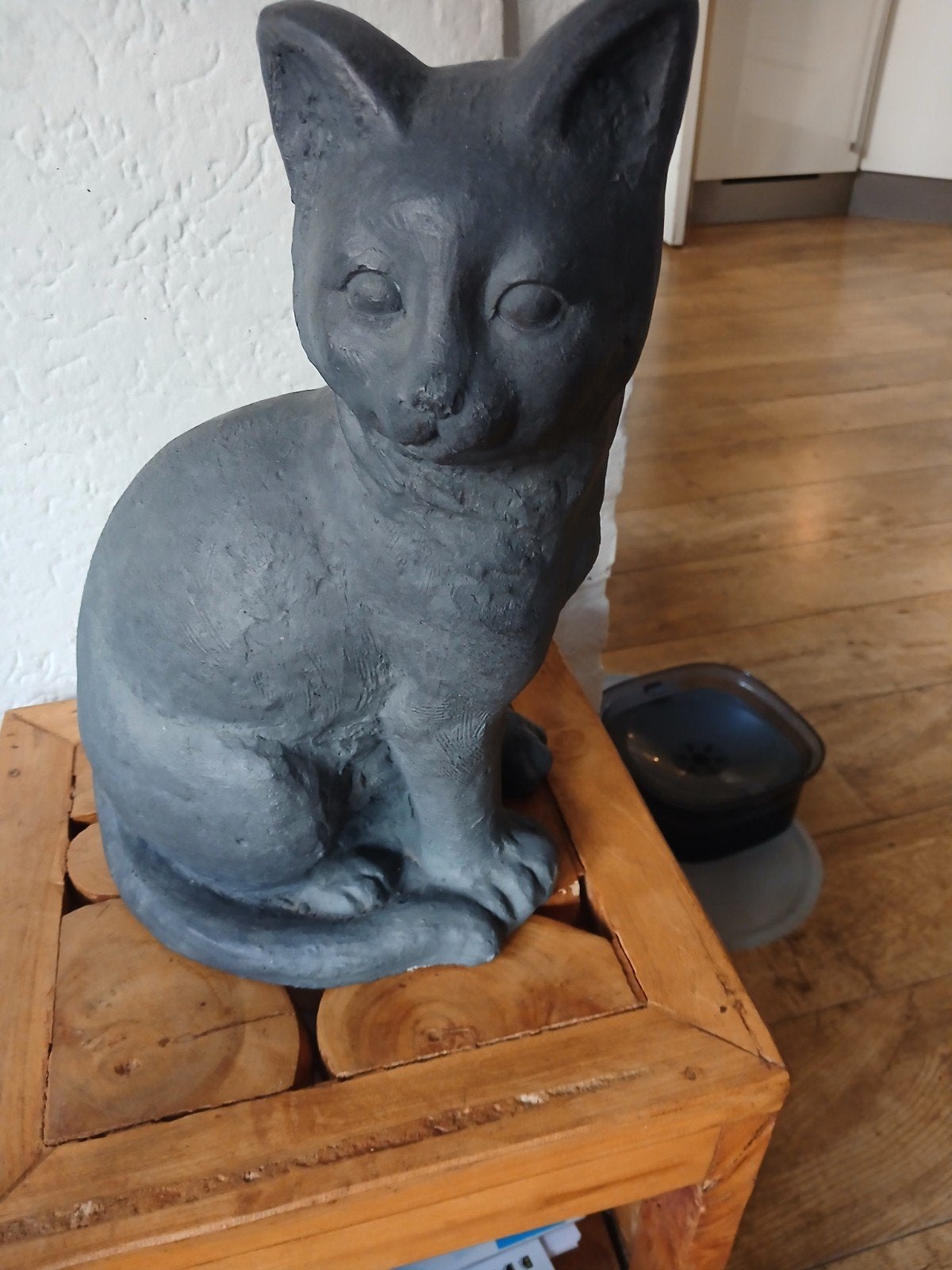 Stenen beeld kat, Ophalen of Verzenden