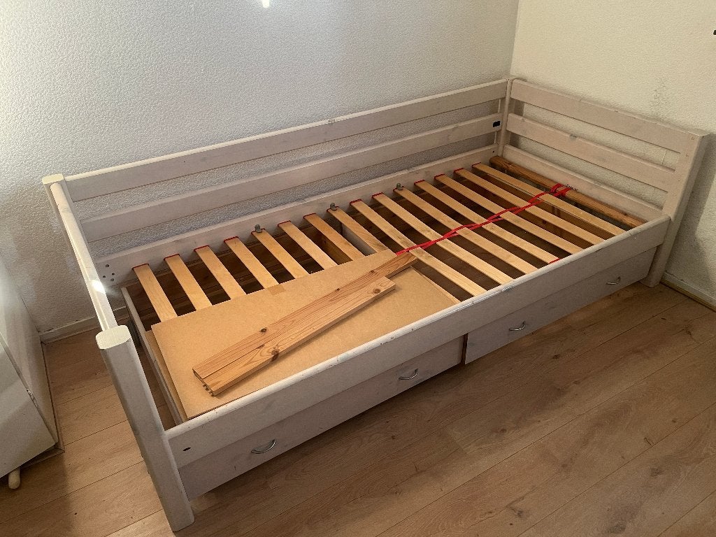 Flexa bed, Ophalen, Gebruikt, 90 cm, Eenpersoons