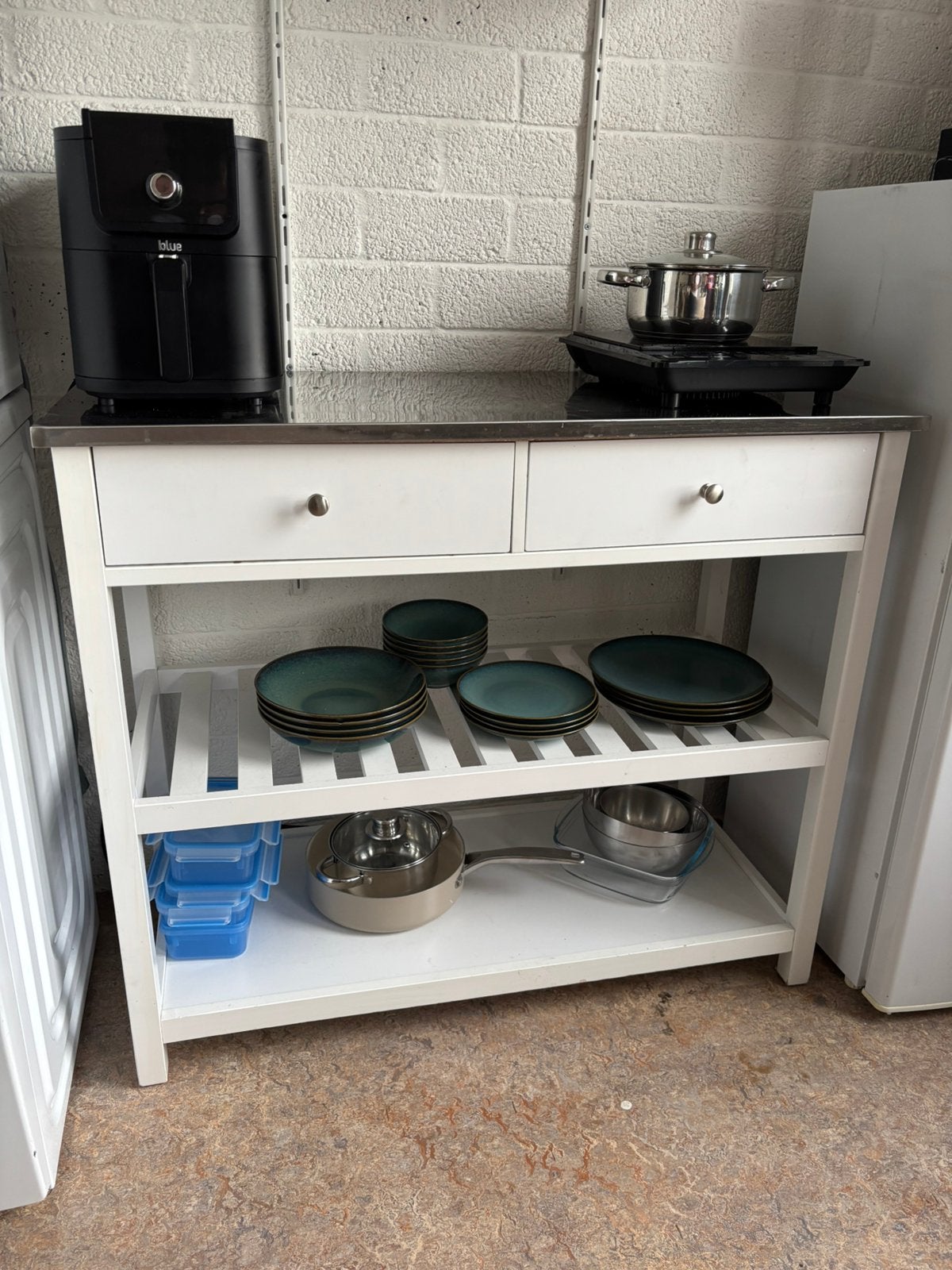 Keukenblok / werkblad / dressoir, Ophalen, 50 tot 75 cm, Minder dan 100 cm