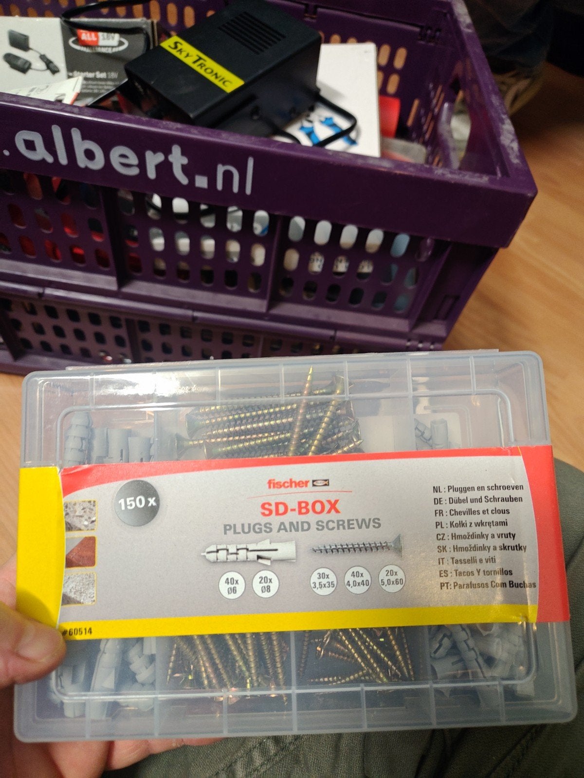 Fischer SD-Box pluggen en schroeven - 150 stuks, Ophalen, Nieuw, 50 tot 100 mm, Overige typen