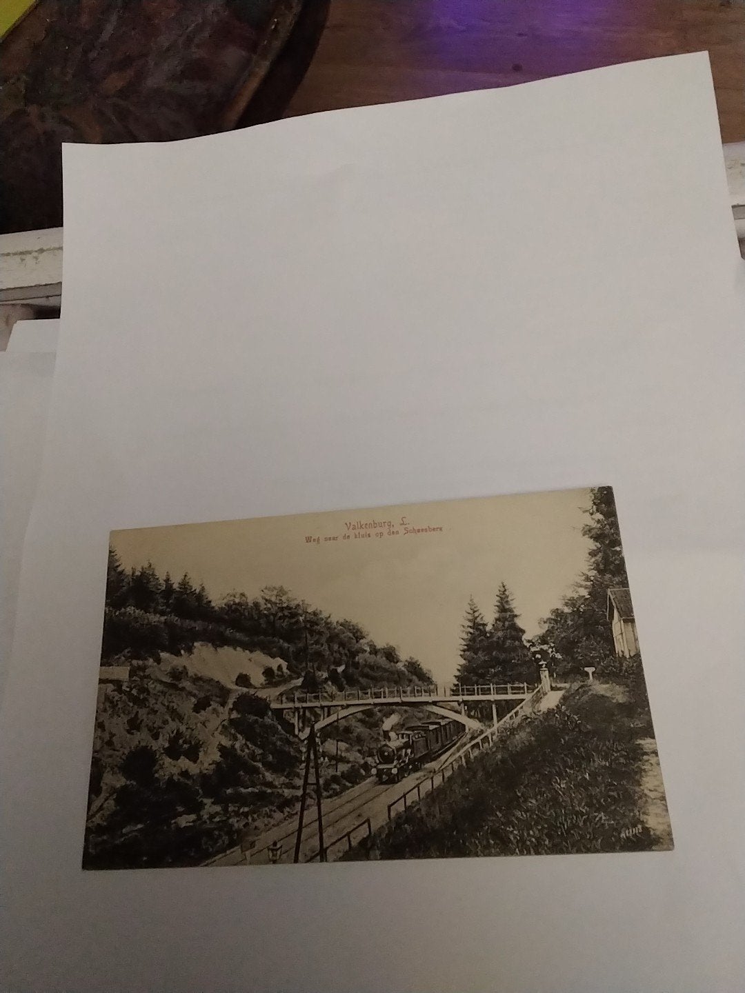 Oude kaart Valkenburg, Weg naar de kluis op  de Schaesberg, Verzamelen, Ophalen of Verzenden
