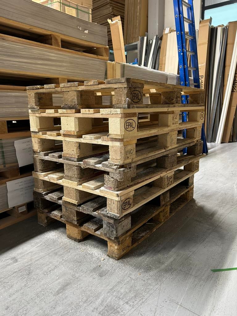 EURO Pallets, Ophalen, Gebruikt, 50 mm of meer, Pallet