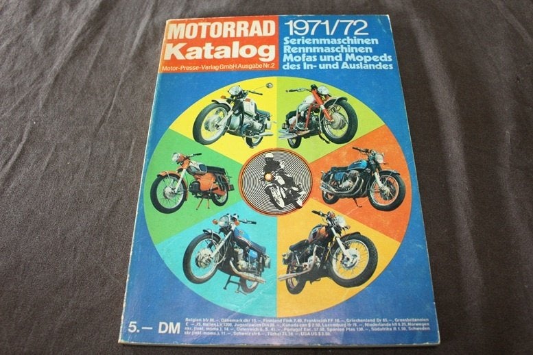 Motorrad katalog 1971 / 1972 motorräder Mofa's Mopeds, Ophalen of Verzenden, Overige merken