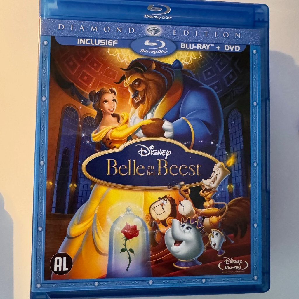 Bluray Belle en het Beest [bluray + dvd], Cd's en Dvd's, Ophalen of Verzenden, Zo goed als nieuw, Tekenfilms en Animatie