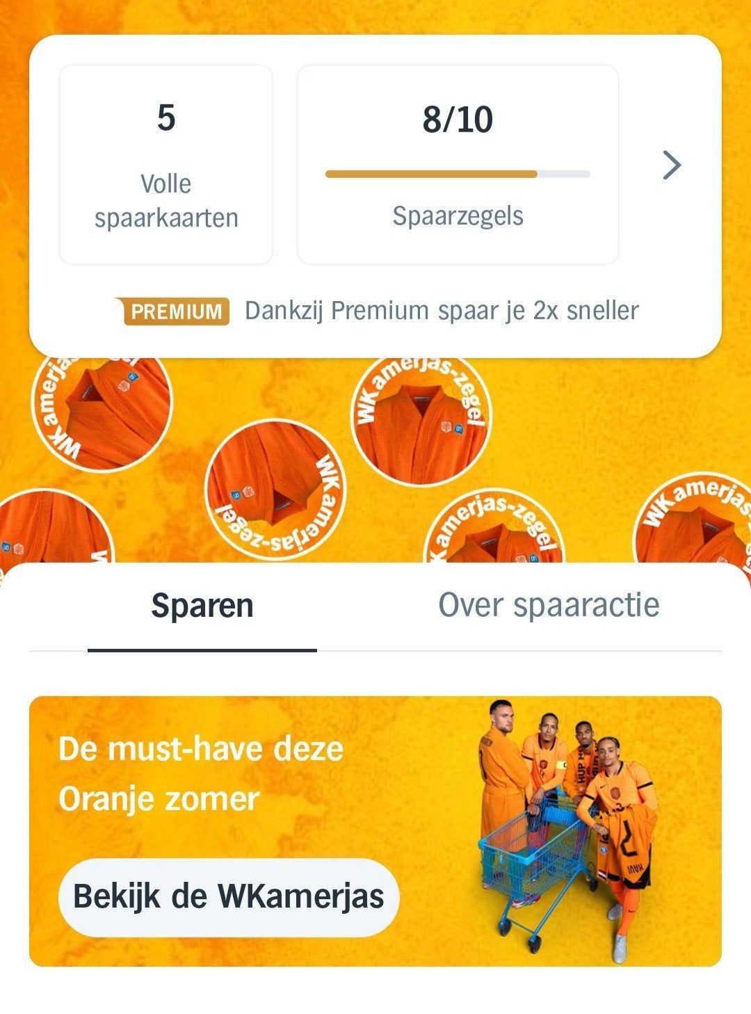 AH Albert Heijn WK zegels, Ophalen of Verzenden, Winkel, Super of Benzinepomp, Zegels, Bonnen of Punten