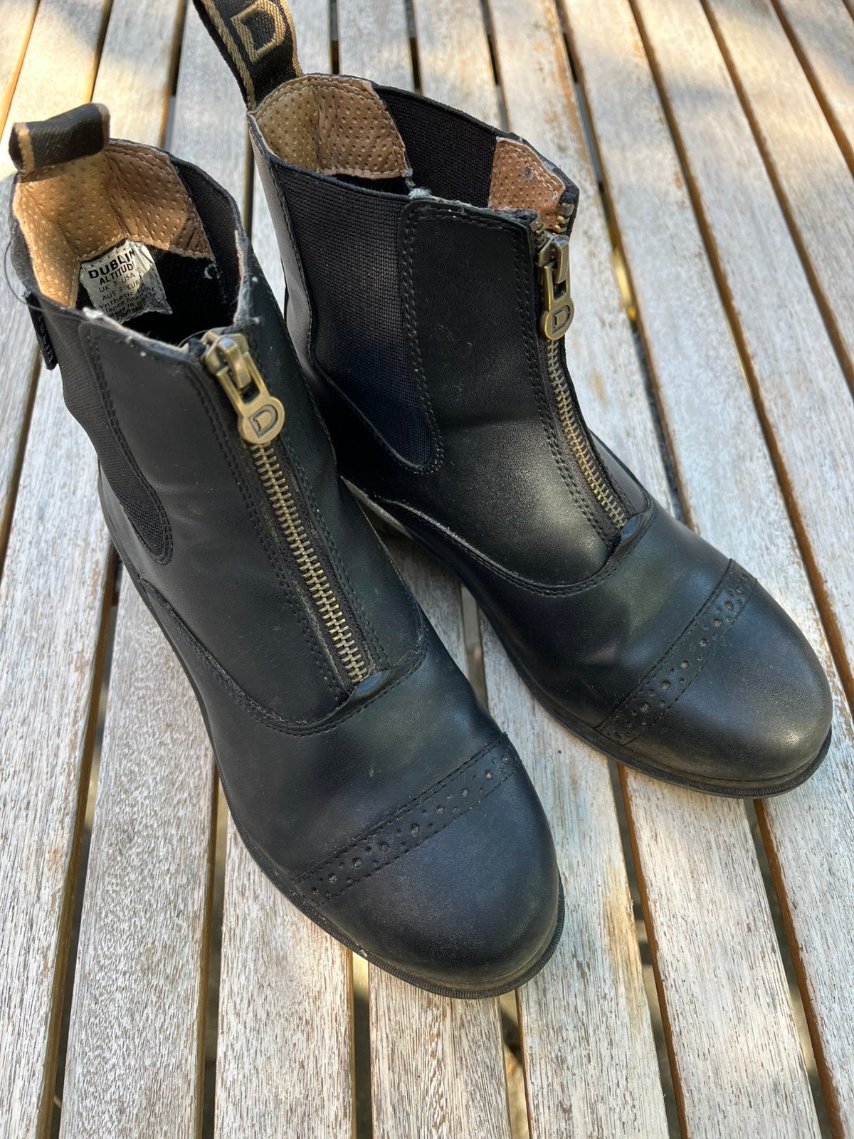 Dublin Jodhpurs zwart mt 36, Dieren en Toebehoren, Paardrijkleding, Ophalen, Gebruikt, Dressuur, Overige merken