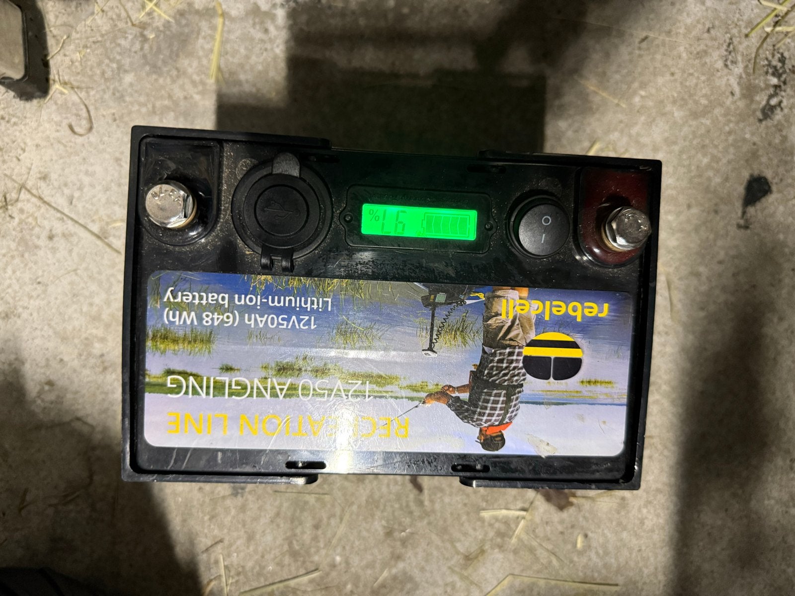 Rebelcell 50ah Li-ion Accu voor elektromotor/opladen, Watersport en Boten, Ophalen of Verzenden, Gebruikt, Overige typen