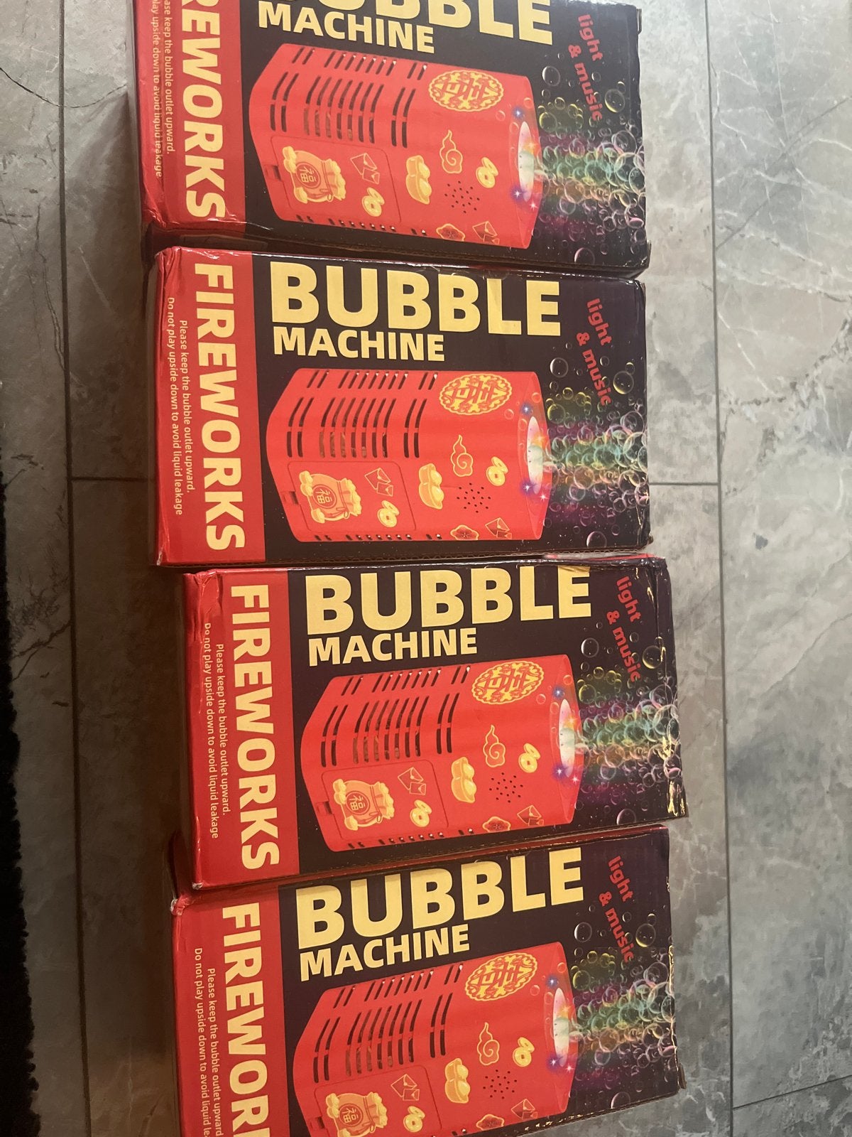 Fireworks Bellenblaasmachine met Licht & Muziek, Ophalen of Verzenden, Nieuw