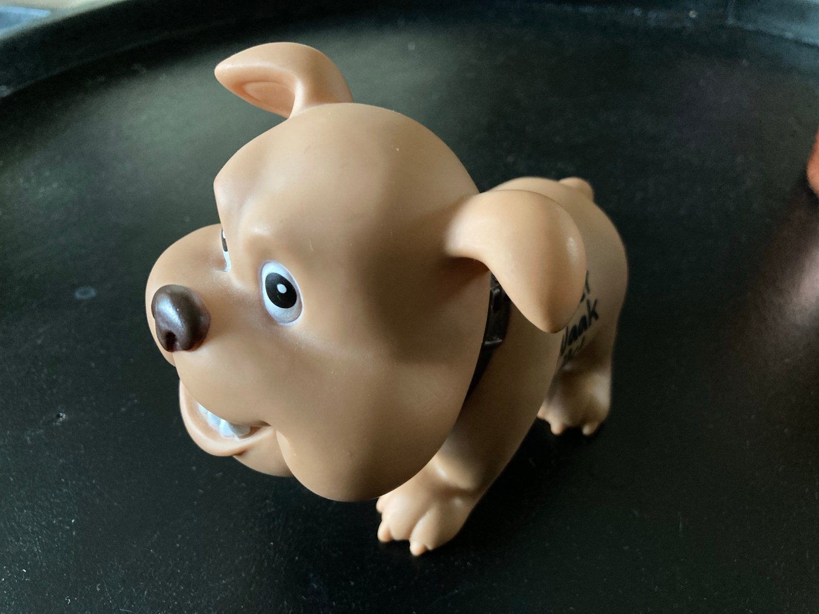 Grappige spaarpot hond 'Hier Waak Ik!', Ophalen of Verzenden, Zo goed als nieuw, Kunststof, Dier