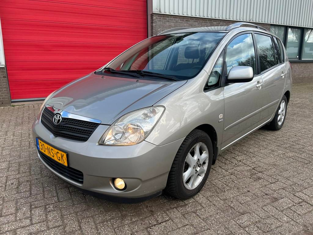Toyota Corolla Verso 1.8 VVT-i Sol Climate controle, Gebruikt, Zwart, 4 cilinders, Origineel Nederlands