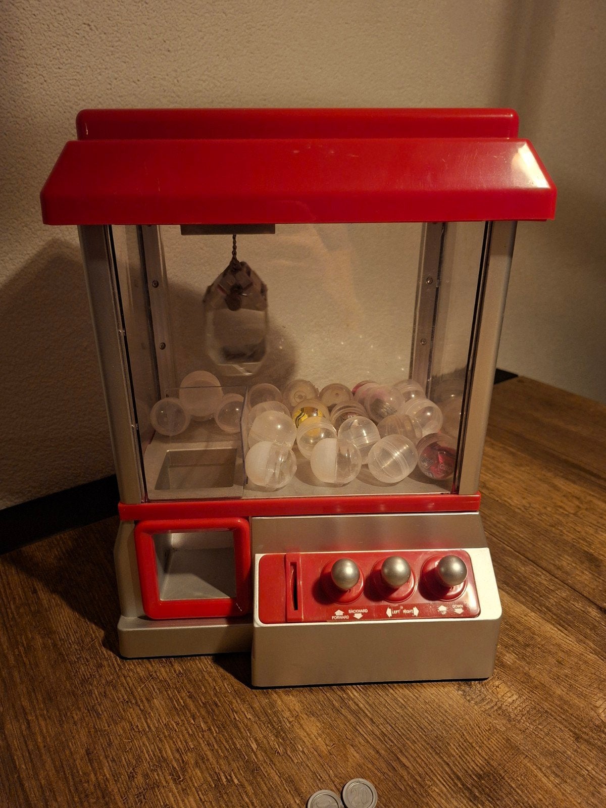 mini grijpautomaat met muntjes, Ophalen of Verzenden