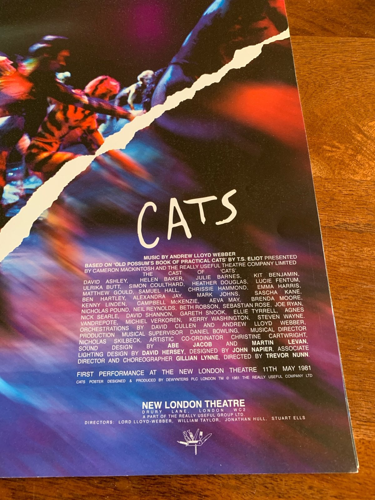 Brochure musical Cats 1989, Ophalen of Verzenden, Gelezen, Catalogus