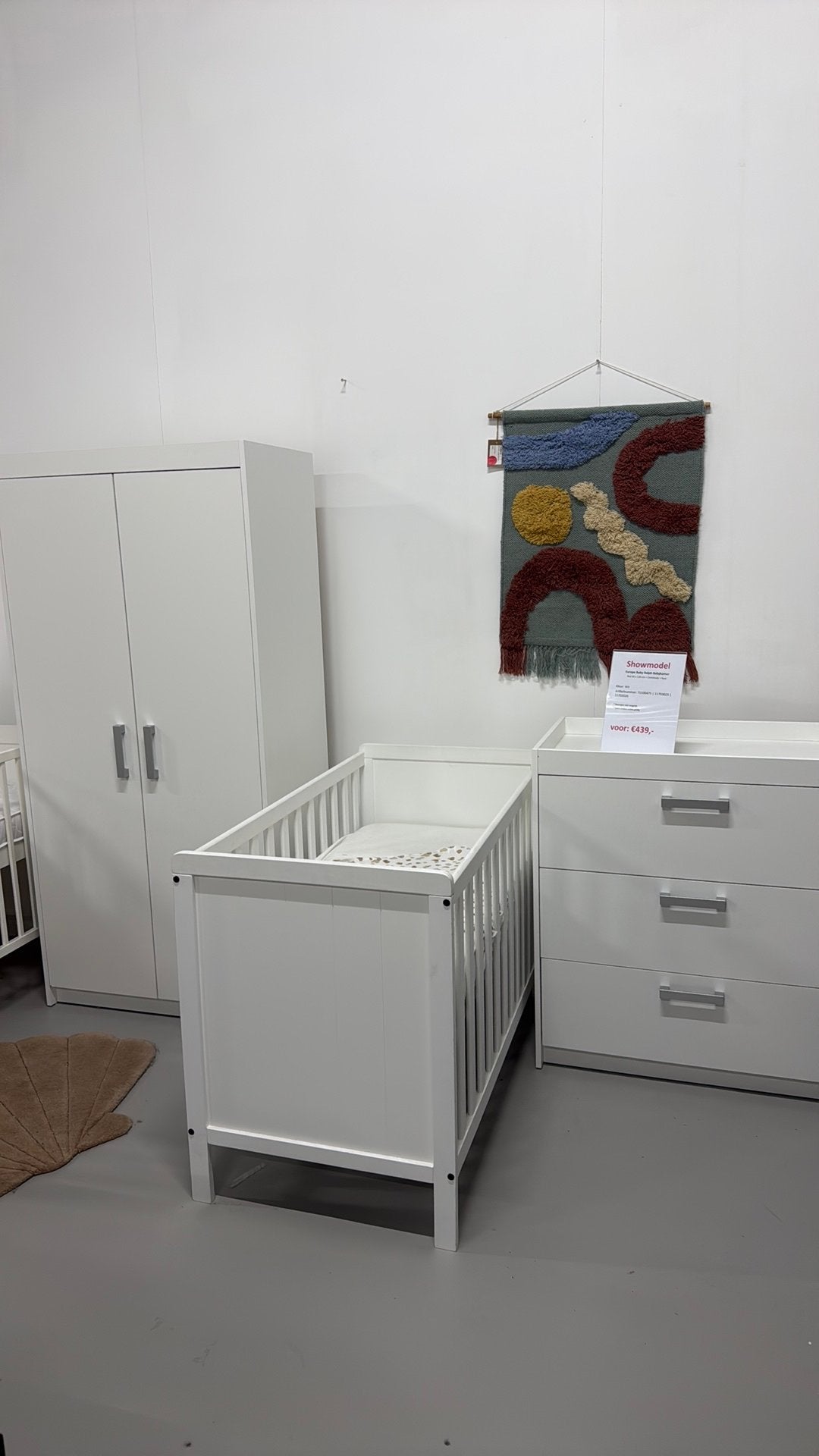Europe Baby Ralph Babykamer Wit, Kinderen en Baby's, Kinderkamer | Complete kinderkamers, Ophalen, Zo goed als nieuw, Jongetje of Meisje