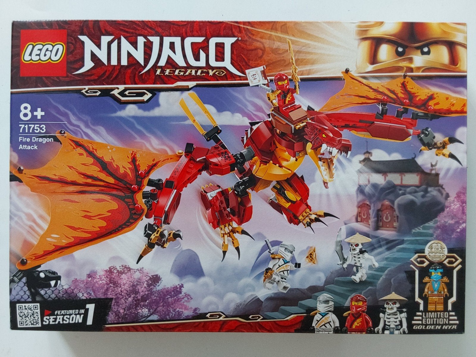 Lego Ninjago Legacy 71753 Fire Dragon Attack 🆕️ ( in seal ), Lego, Nieuw, Ophalen of Verzenden, Compleet
