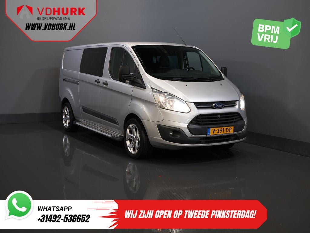 Ford Transit Custom 2.2 TDCI Trend DC Dubbel Cabine L2 NL Au, Voorwielaandrijving, Euro 5, 101 pk, Gebruikt