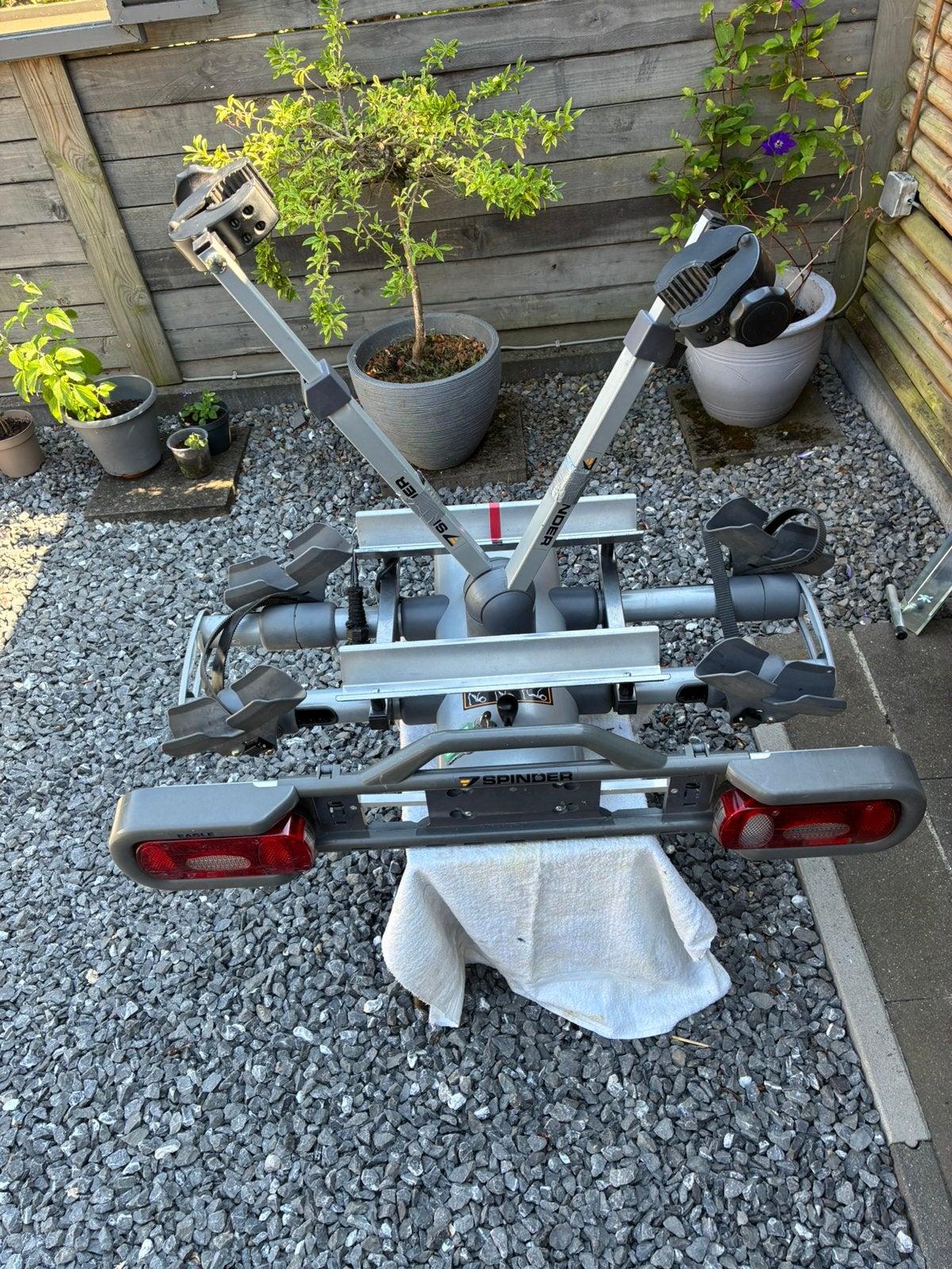 Fietsdrager SPINDER EAGEL -2  E BIKE MI IN, Ophalen, Zo goed als nieuw, Trekhaakdrager