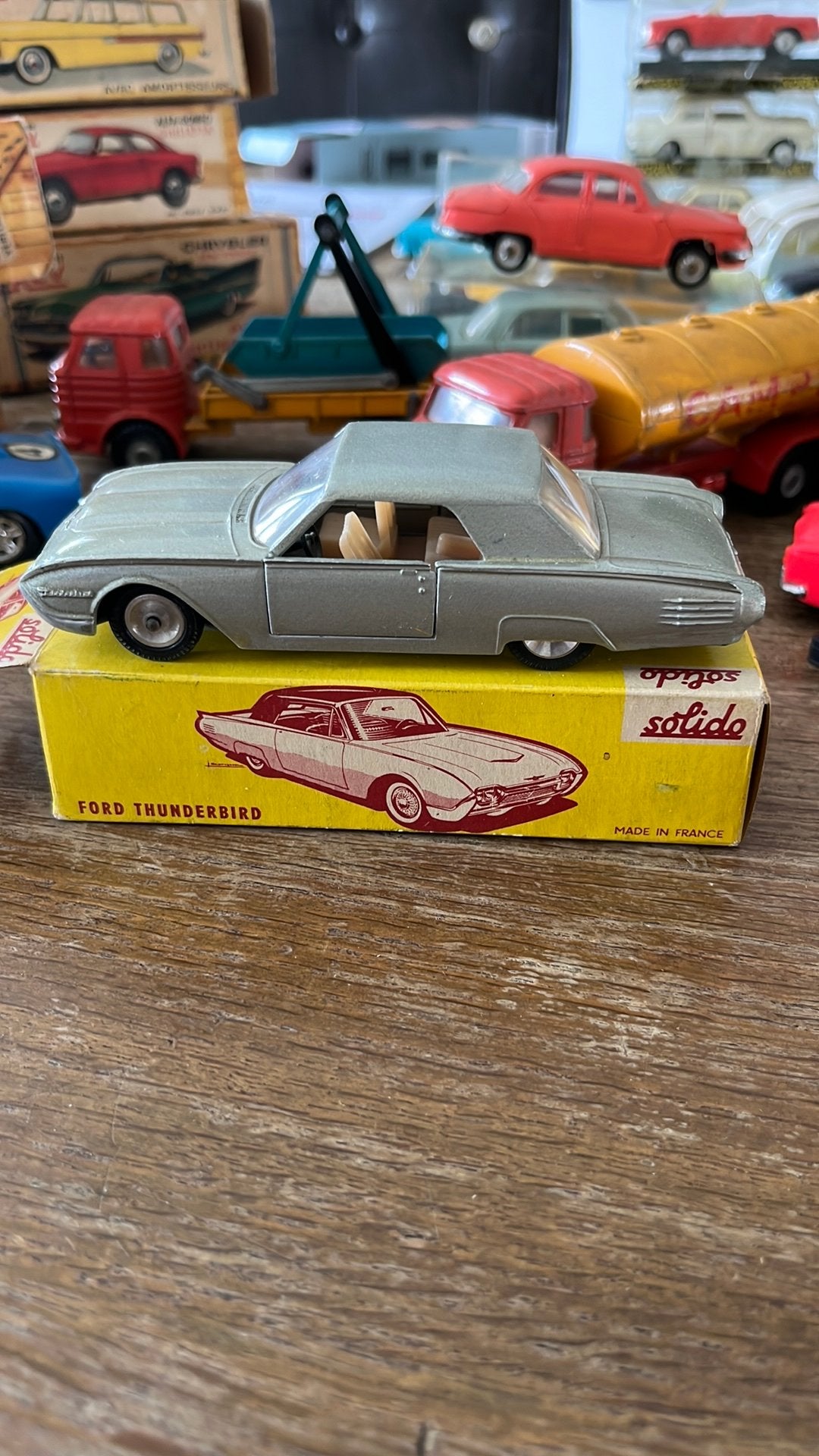 Solido serie 100 “Ford Thunderbird (USA) in de ovp, Antiek en Kunst, Antiek | Speelgoed, Ophalen of Verzenden