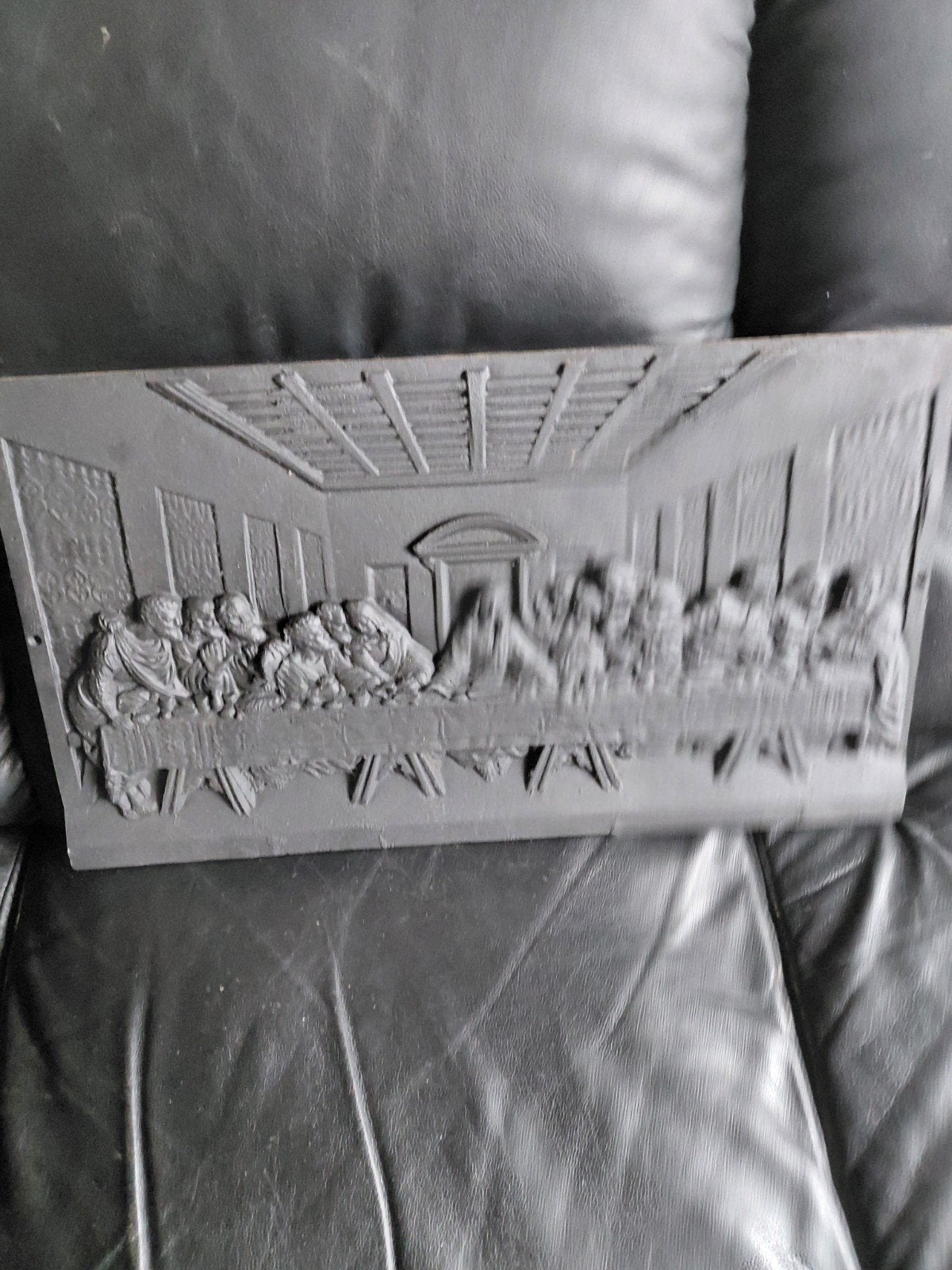Het Laatste Avondmaal reliëf - aluminium wanddecoratie, Ophalen of Verzenden