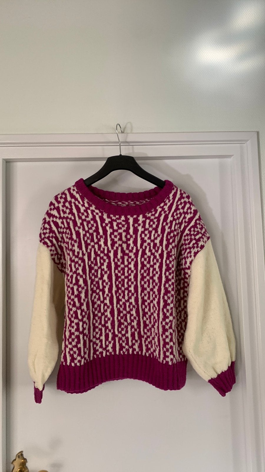Mooie nieuwe zelf gebreide Dames Trui maat 46 Handwerk, Ophalen of Verzenden, Nieuw, Maat 46/48 (XL) of groter, Overige kleuren