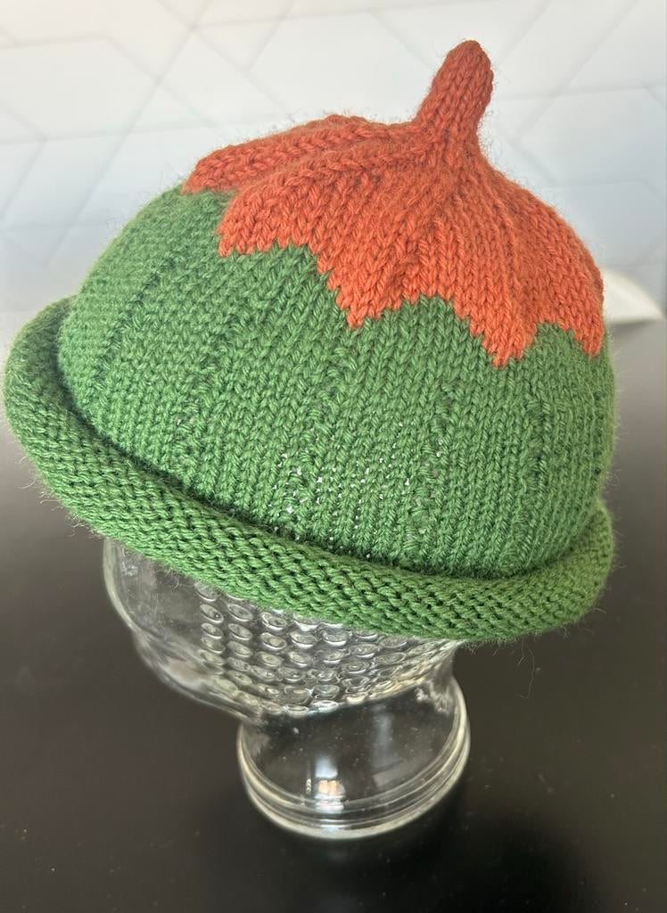 Zelfgebreide Pompoenmuts van Drops Karisma wol (2-3 jaar), Jongetje of Meisje, Nieuw, Ophalen of Verzenden, Maat 86