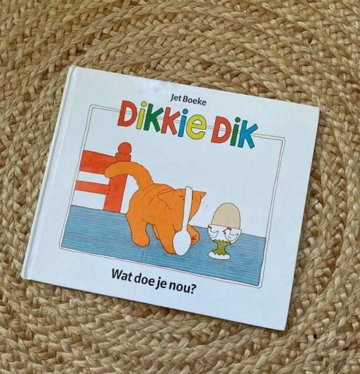 Jet Boeke - Dikkie Dik, wat doe je nou?, Boeken, Ophalen of Verzenden, Zo goed als nieuw, Prentenboek