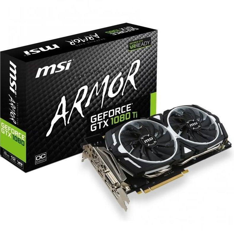 MSI GeForce GTX 1080Ti Armor 11G OC aangeboden, Computers en Software, PCI-Express 3, Gebruikt, HDMI, Ophalen of Verzenden