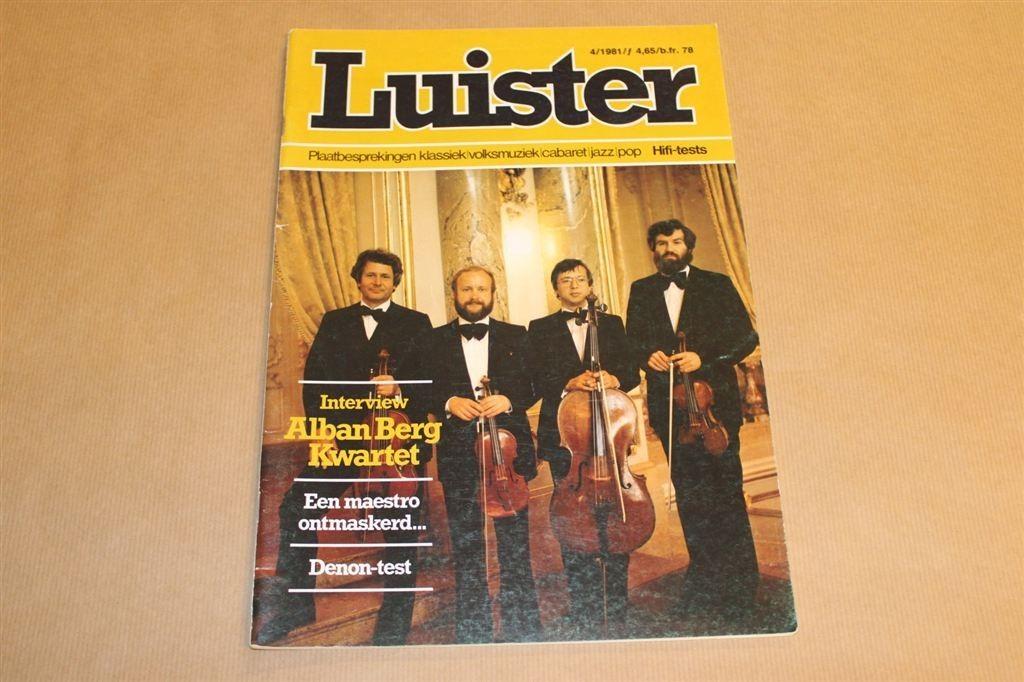 Vintage magazine - Luister - Plaatbesprekingen e.d. 1981, Ophalen of Verzenden, 1980 tot heden, Knipsel(s)