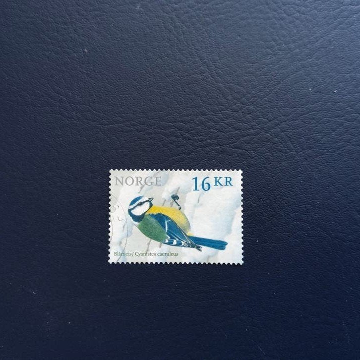 Noorse postzegel - Pimpelmees 16 KR, Ophalen of Verzenden