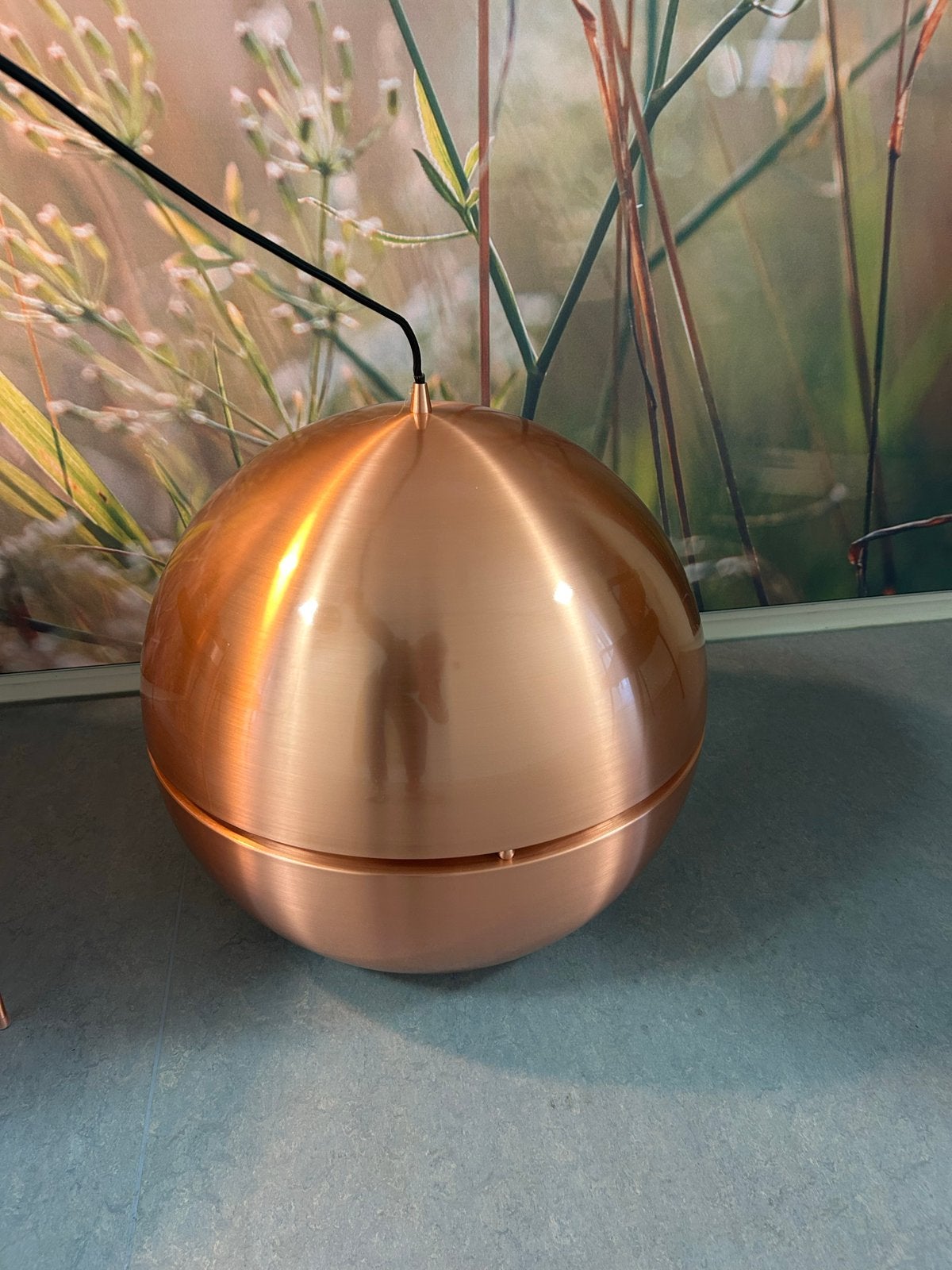 Set van 2 Zuiver rosé bol hanglampen - Ø 60 cm, Ophalen, Zo goed als nieuw, Metaal, Minder dan 50 cm