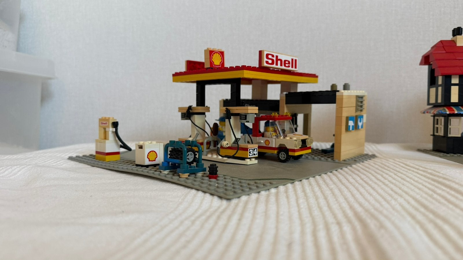 Vintage lego tankstation 6378, Ophalen, Gebruikt, Lego, Compleet