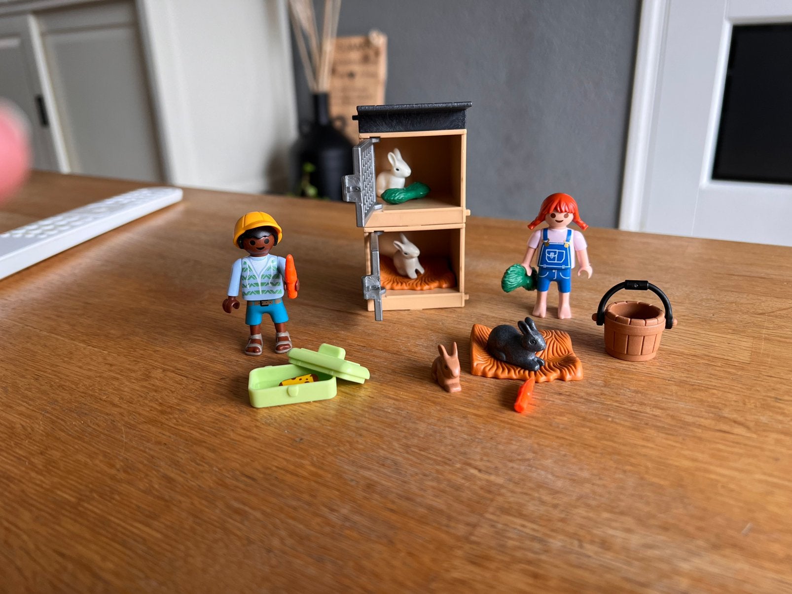 Playmobiel geschenkenset konijnenhok, Ophalen of Verzenden, Zo goed als nieuw, Complete set, Overige typen