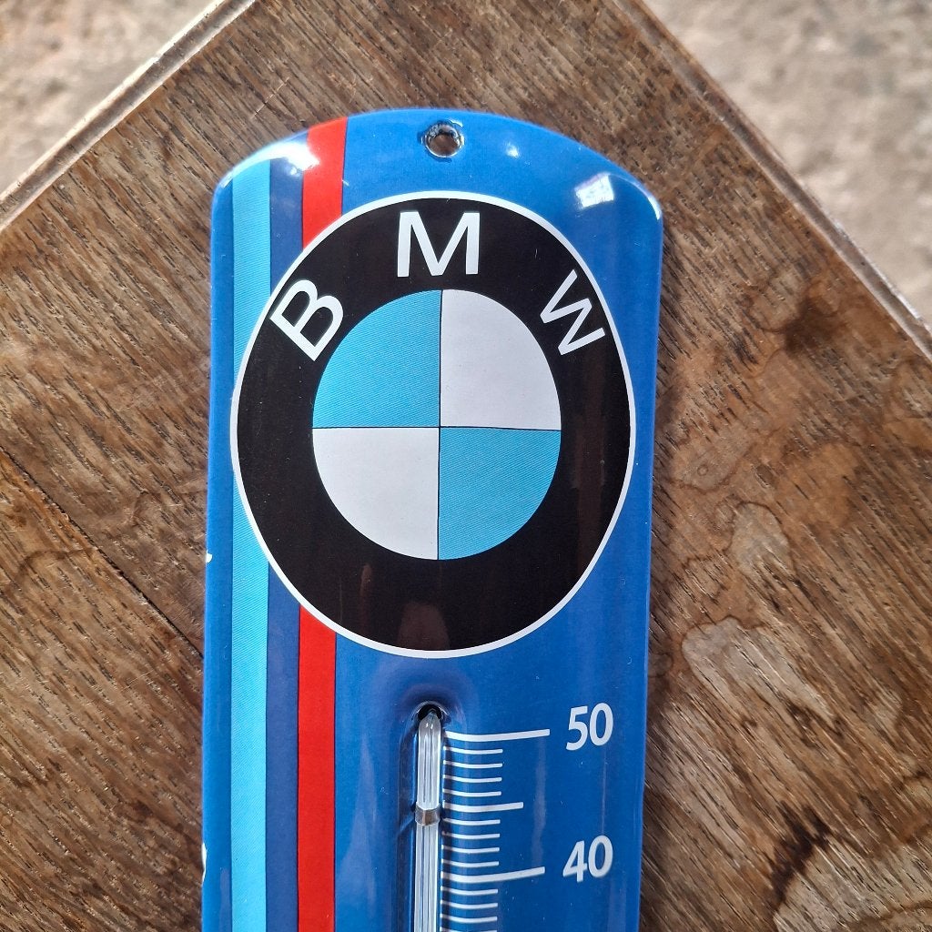 BMW thermometer - Authentiek, echt emaille, Reclamebord, Nieuw, Ophalen of Verzenden