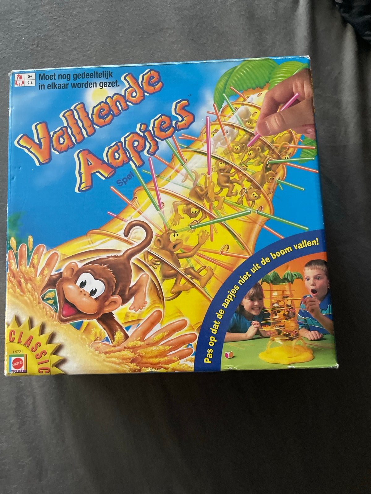 Vallende Aapjes - Leuk gezelschapsspel voor jong en oud, Drie of vier spelers, Ophalen, Gebruikt