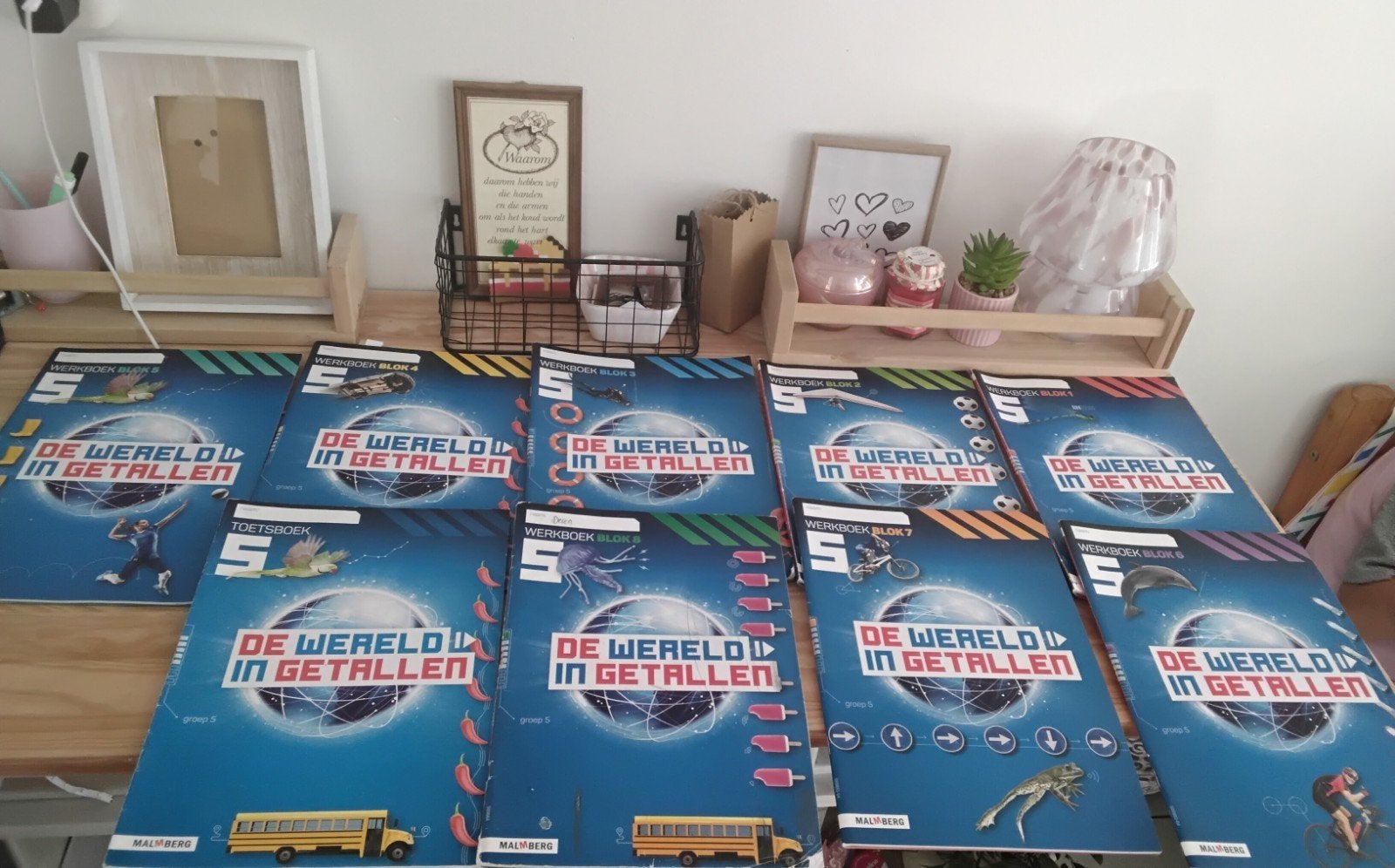 Groep 5 De wereld in getallen Blok 1-8  + Toets boek, Ophalen of Verzenden