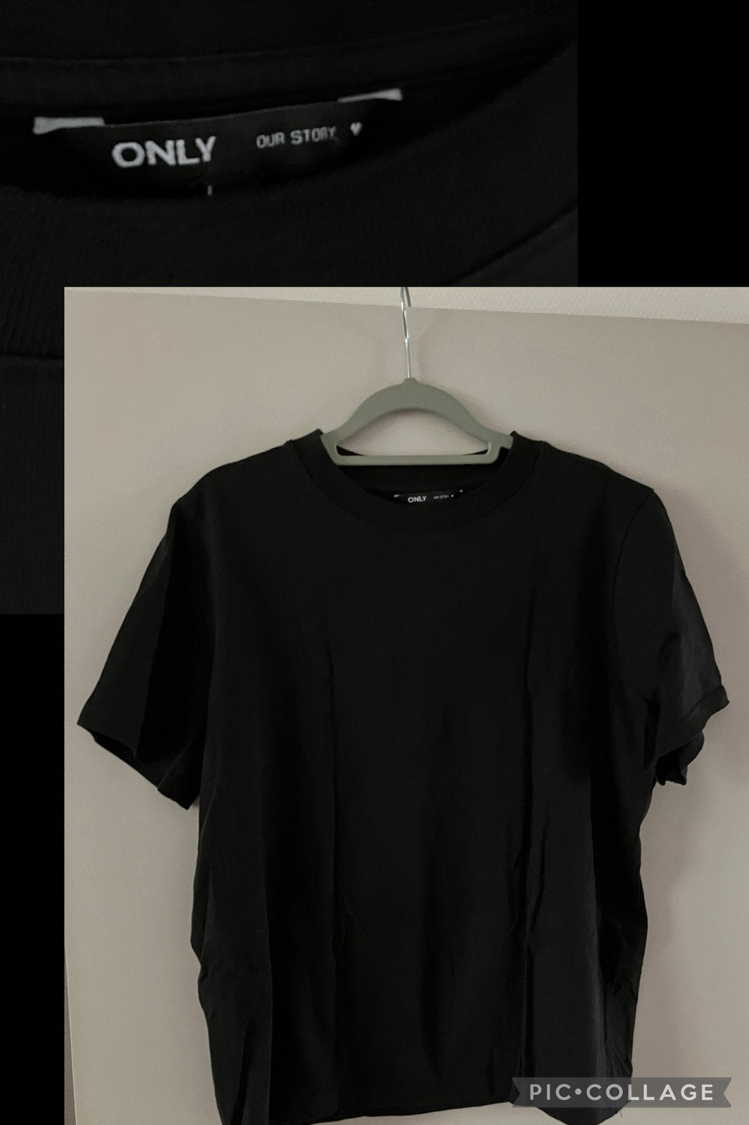 Zwart uni t shirt /Only-L, Zwart, Maat 42/44 (L), Ophalen of Verzenden, Zo goed als nieuw